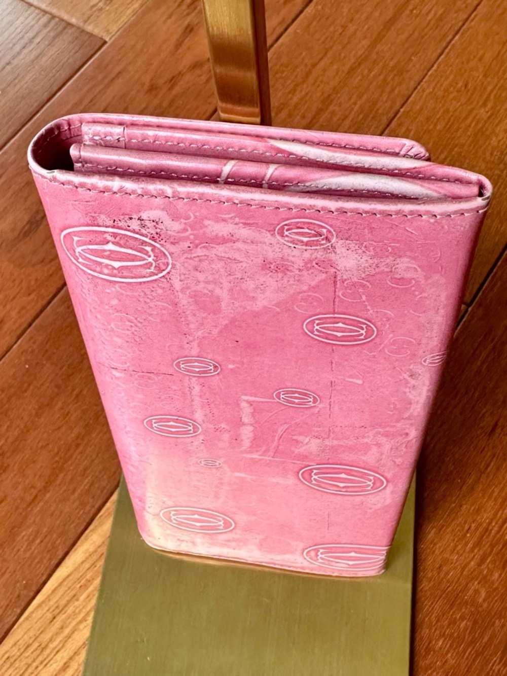 Cartier Happy Birthday Continental Long Wallet in Pink Patent Calfskin Leather - Picture 5 of 11